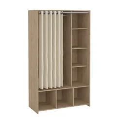 Kledingkast Kit Lichttextiel Beige Jackson Hickory - Giga Living