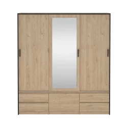 Kledingkast Line Jackson Hickory 181x200cm - Giga Living