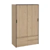 Kledingkast Line Jackson Hickory 121x200cm - Giga Living