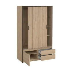 Kledingkast Line Jackson Hickory 121x200cm - Giga Living