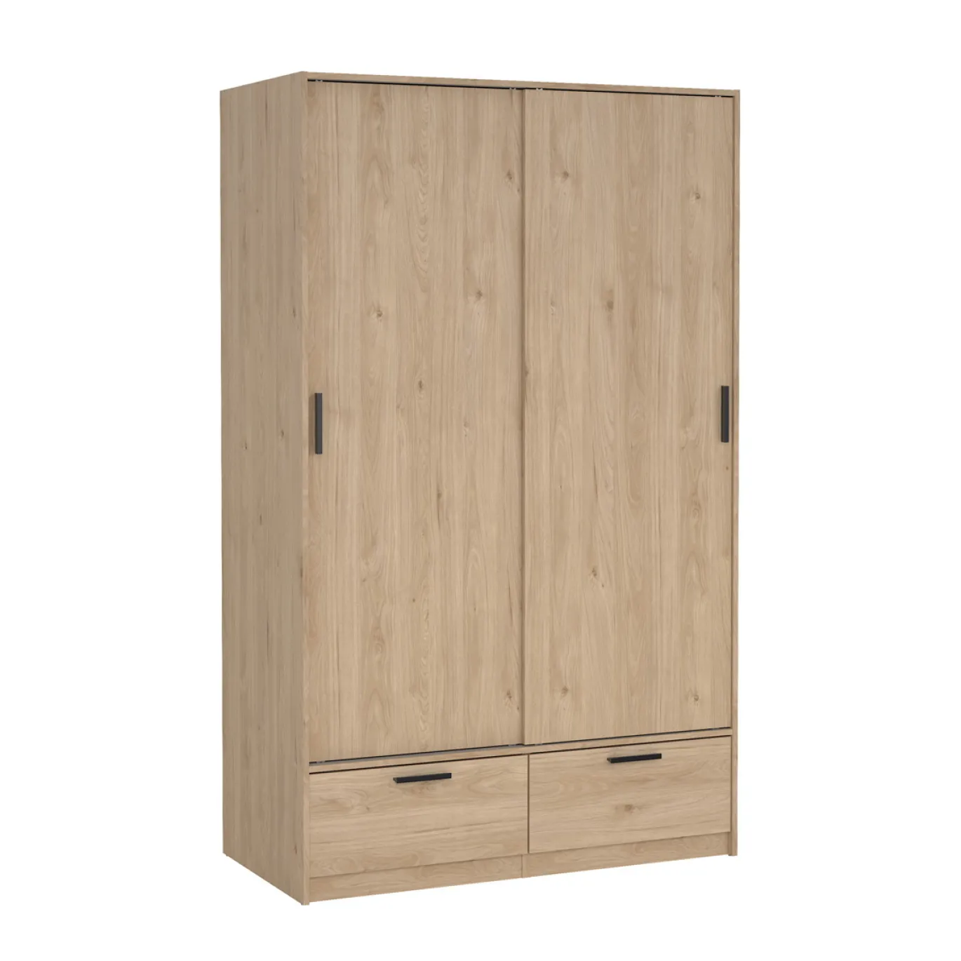 Kledingkast Line Jackson Hickory 2-deurs + 2-lades - Giga Living