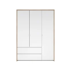 Kledingkast Next Jackson Hickory Wit Hoogglans 149x202cm - Giga Living