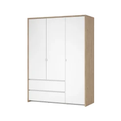 Kledingkast Next Jackson Hickory Wit Hoogglans 149x202cm - Giga Living