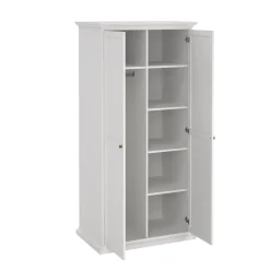 Kledingkast Paris Wit 2-deurs - Giga Living