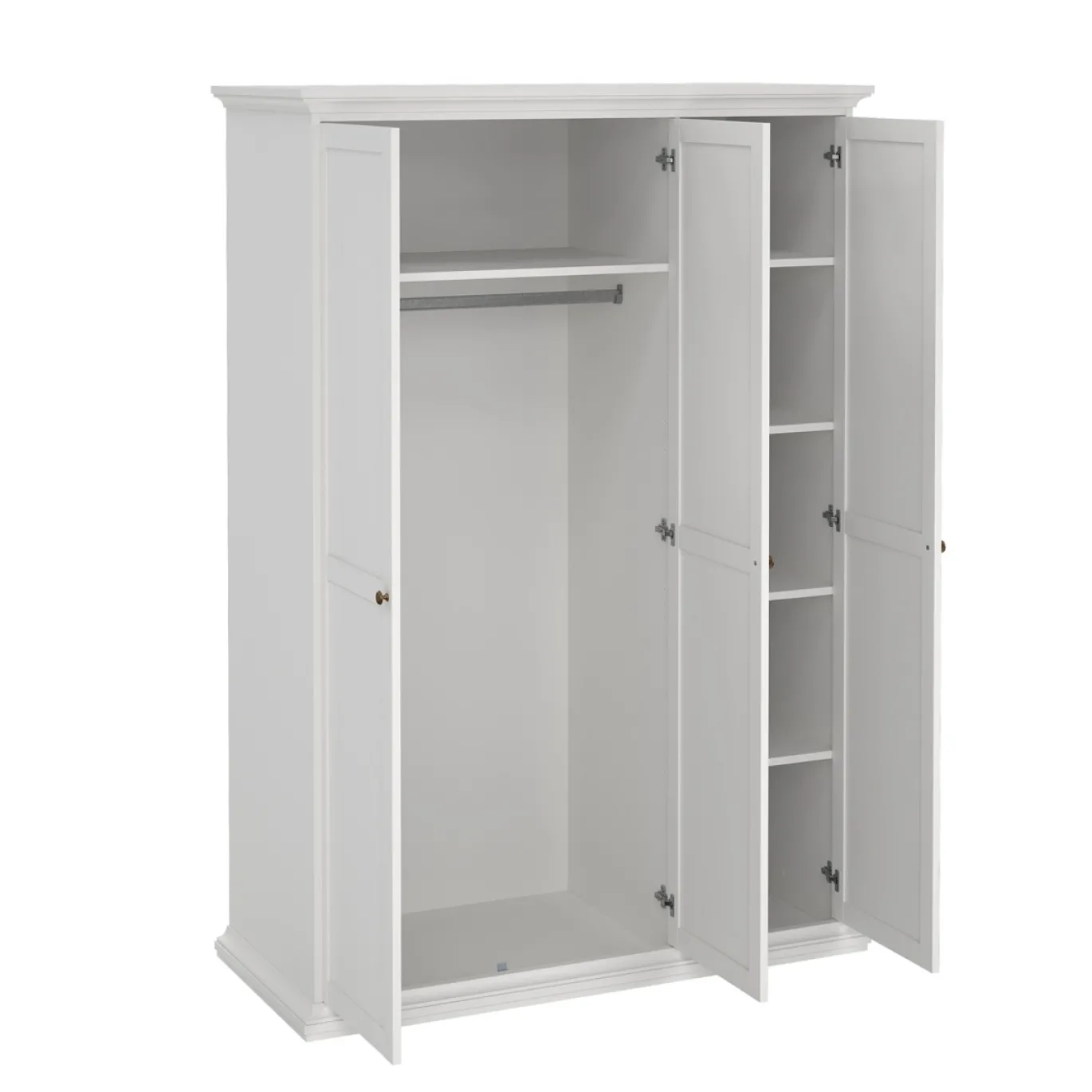 Kledingkast Paris Wit 3-deurs - Giga Living