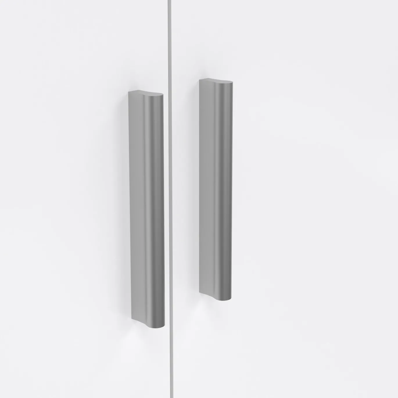 Kledingkast Pepe Naturel/Wit Hoogglans 2-deurs - Giga Living