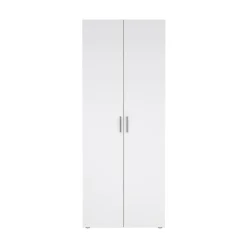 Kledingkast Pepe Naturel/Wit Hoogglans 2-deurs - Giga Living