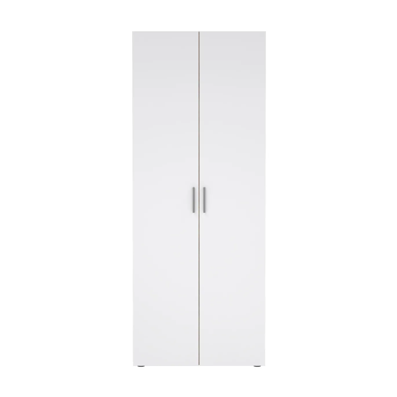 Kledingkast Pepe Naturel/Wit Hoogglans 2-deurs - Giga Living