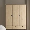 Kledingkast Ry Jackson Hickory 3-deurs + 3-lades - Giga Living