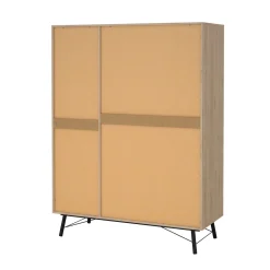 Kledingkast Ry met 3 deuren + 3 lades Hickory - Giga Living