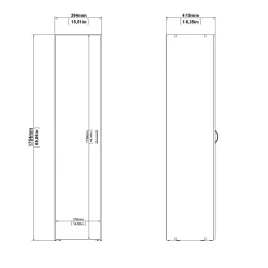 Kledingkast Space Wit 1-deurs - Giga Living