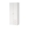 Kledingkast Space Wit 2-deurs + 3-lades 200cm - Giga Living