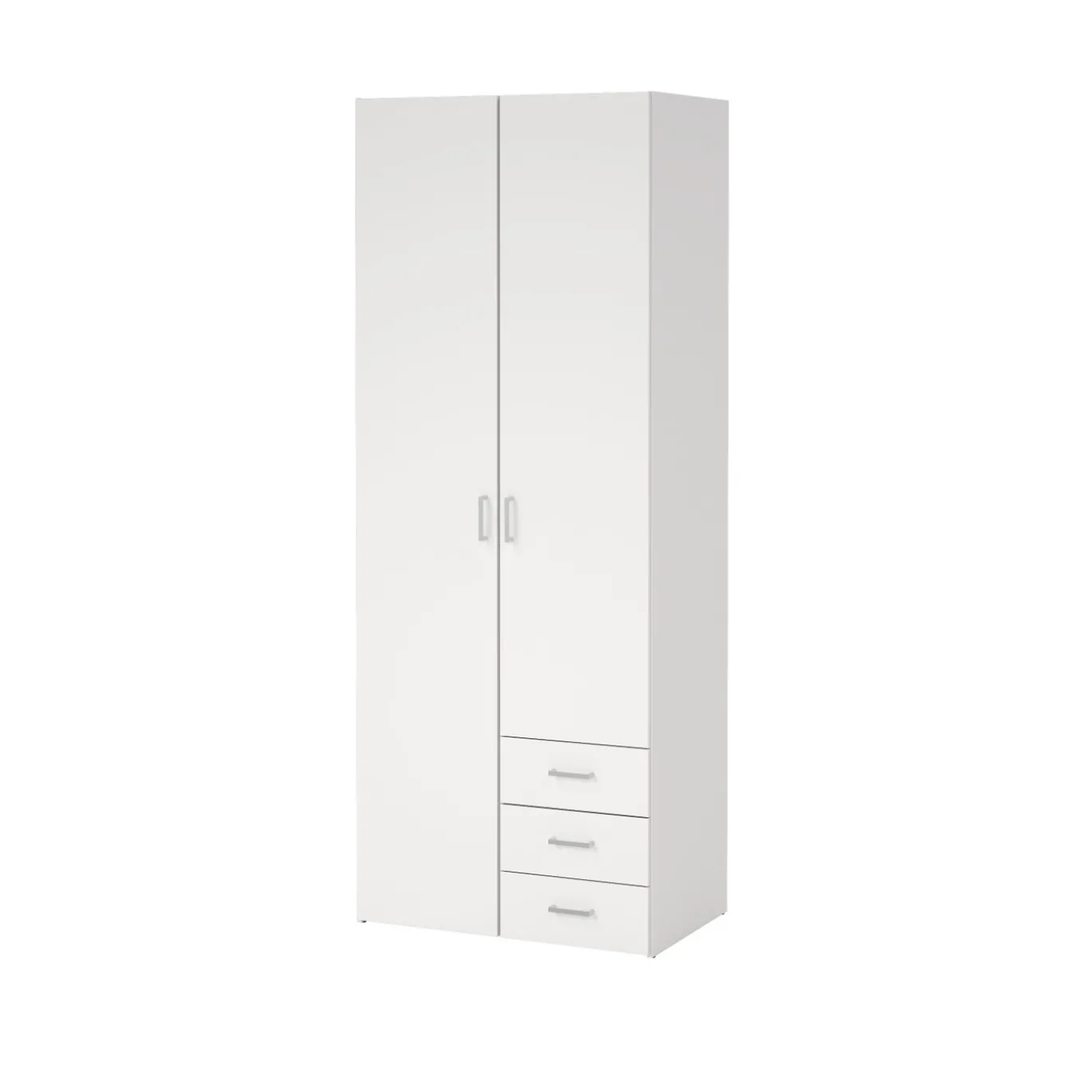 Kledingkast Space Wit 2-deurs + 3-lades 200cm - Giga Living