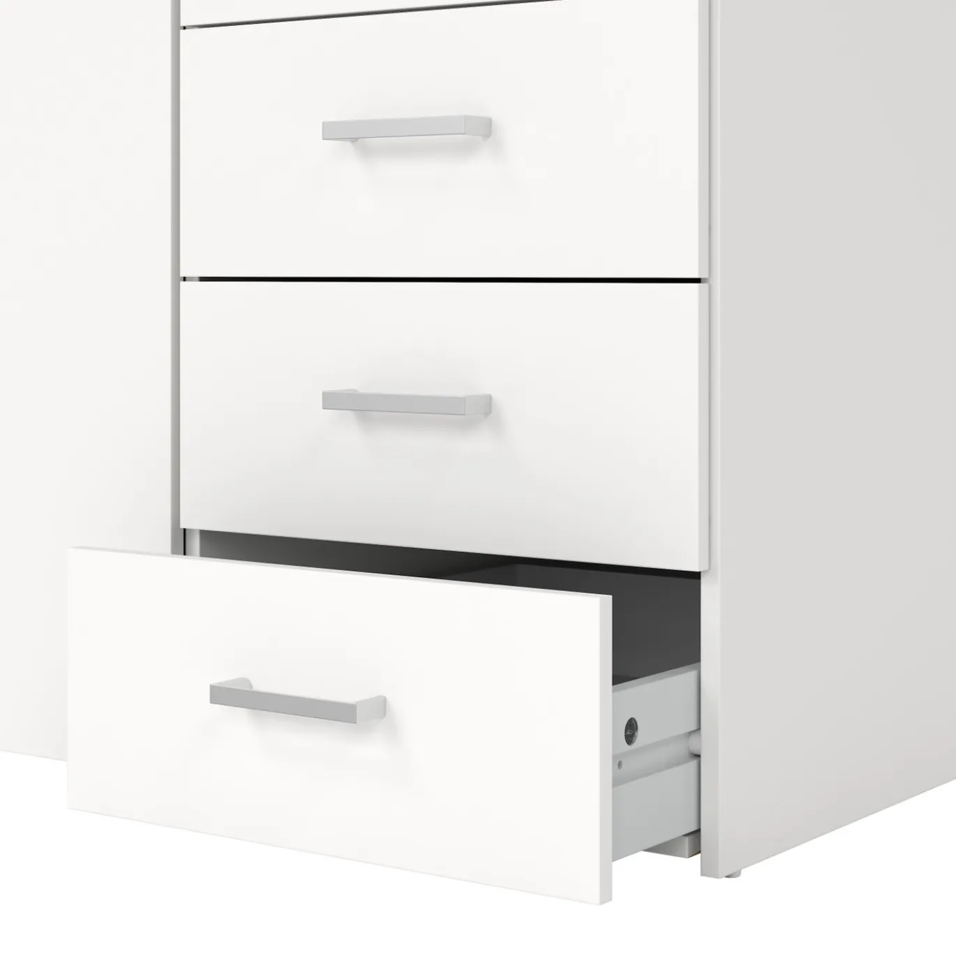Kledingkast Space Wit 2-deurs + 3-lades 175cm - Giga Living