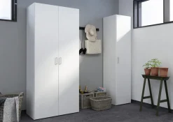 Kledingkast Space Wit 2-deurs + 3-lades 175cm - Giga Living