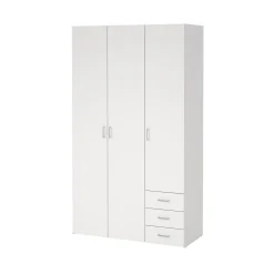 Kledingkast Space Wit 2-deurs + 1-lade - Giga Living