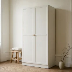 Kledingkast Viggo 2-Deurs Wit - Giga Living