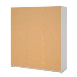 Kledingkast Ylva met 2 schuifdeuren + 1 deur + 3 lades Wit - Giga Living
