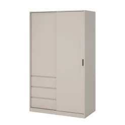 Kledingkast Ylva 1 Schuifdeur + 1 deur + 3 Lades Cashmere - Giga Living