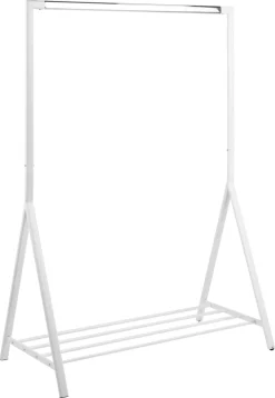 Kledingrek Norvik Wit 165cm - Giga Living