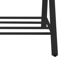 Kledingrek Norvik Zwart 165cm - Giga Living