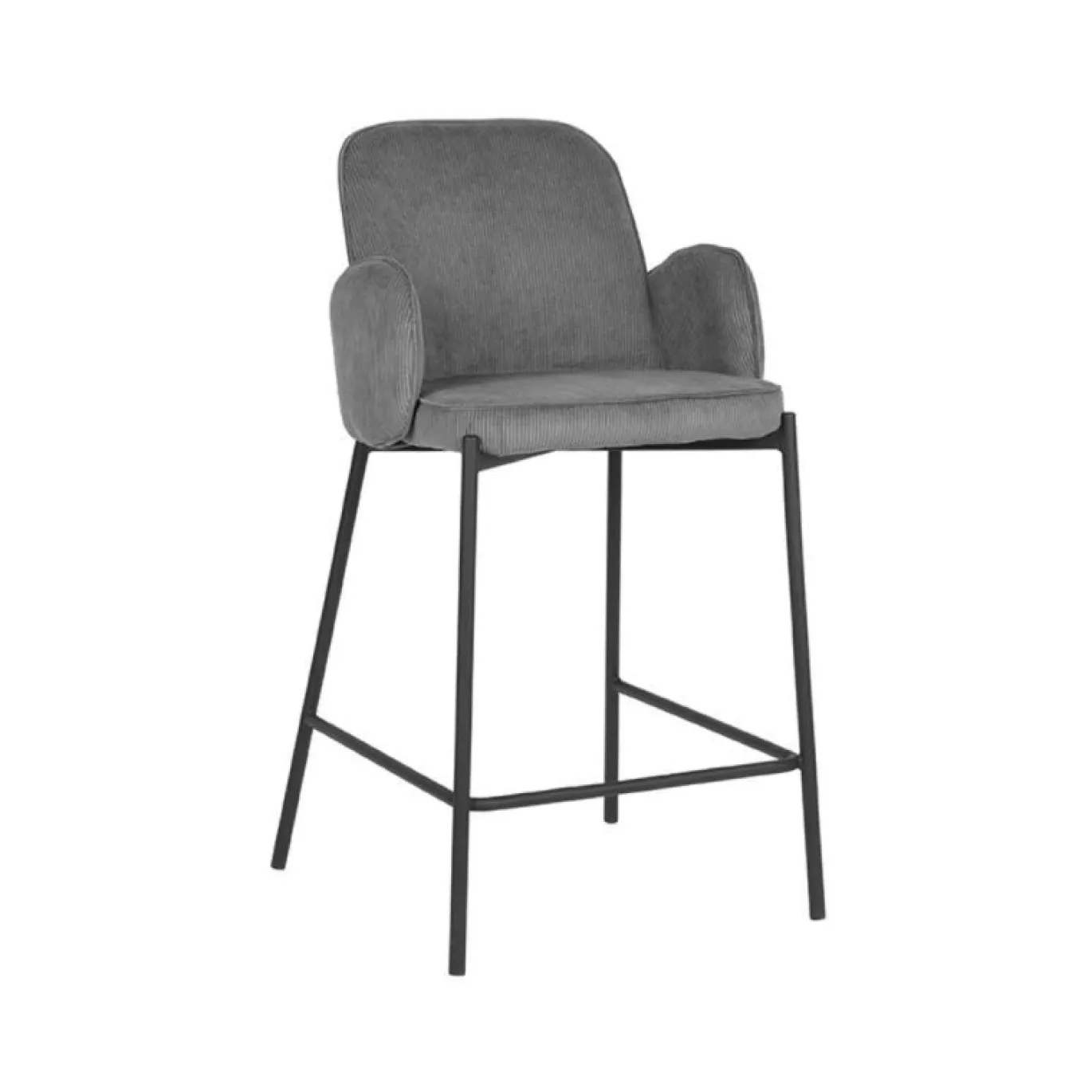 LABEL51 Barkruk Jari Grijs Ribcord