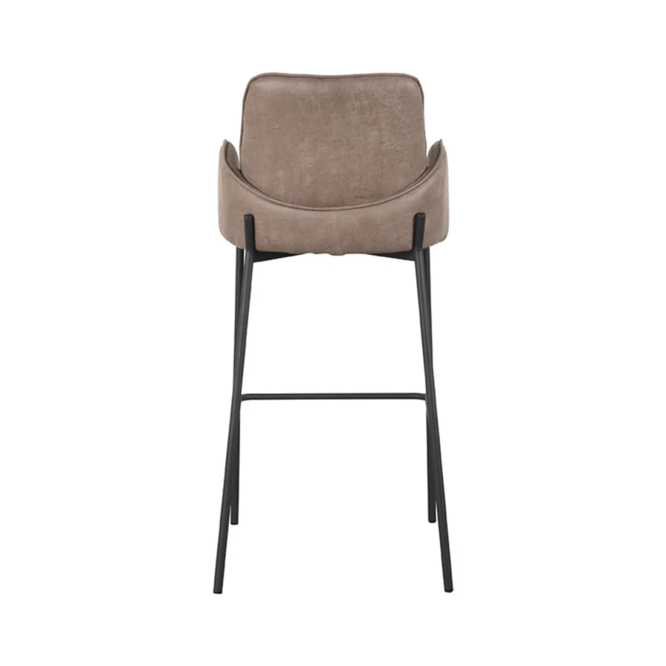 LABEL51 Barkruk Joni Taupe Micro Suède Zithoogte 78cm