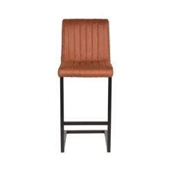 LABEL51 Barkruk Milo Cognac Microfiber