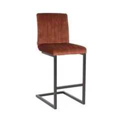 LABEL51 Barkruk Milo Rust Velours