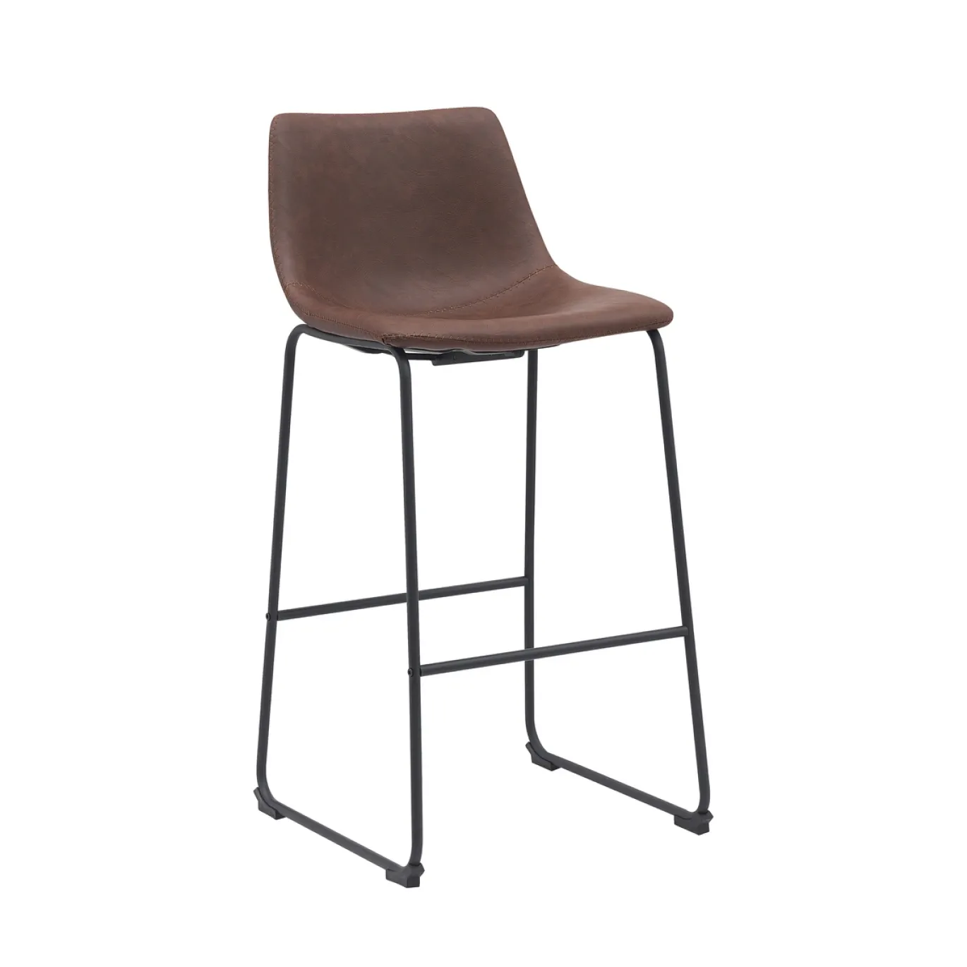 LABEL51 Barkruk Risto PU-Leer Bruin
