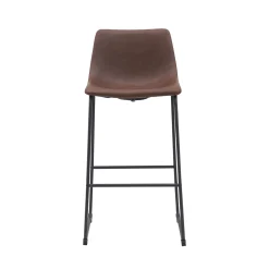 LABEL51 Barkruk Risto PU-Leer Bruin