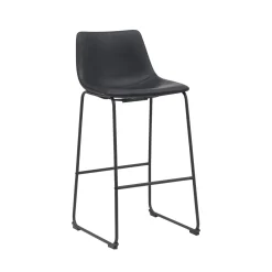 LABEL51 Barkruk Risto PU-Leer Zwart