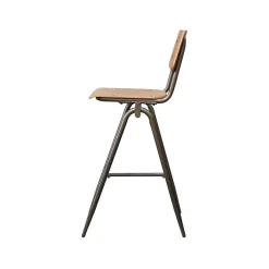 LABEL51 Barkruk Solid Walnoot
