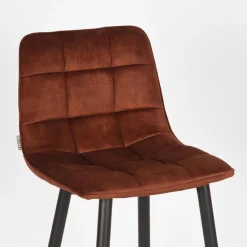 LABEL51 Barstoel Jelt Rust Velours