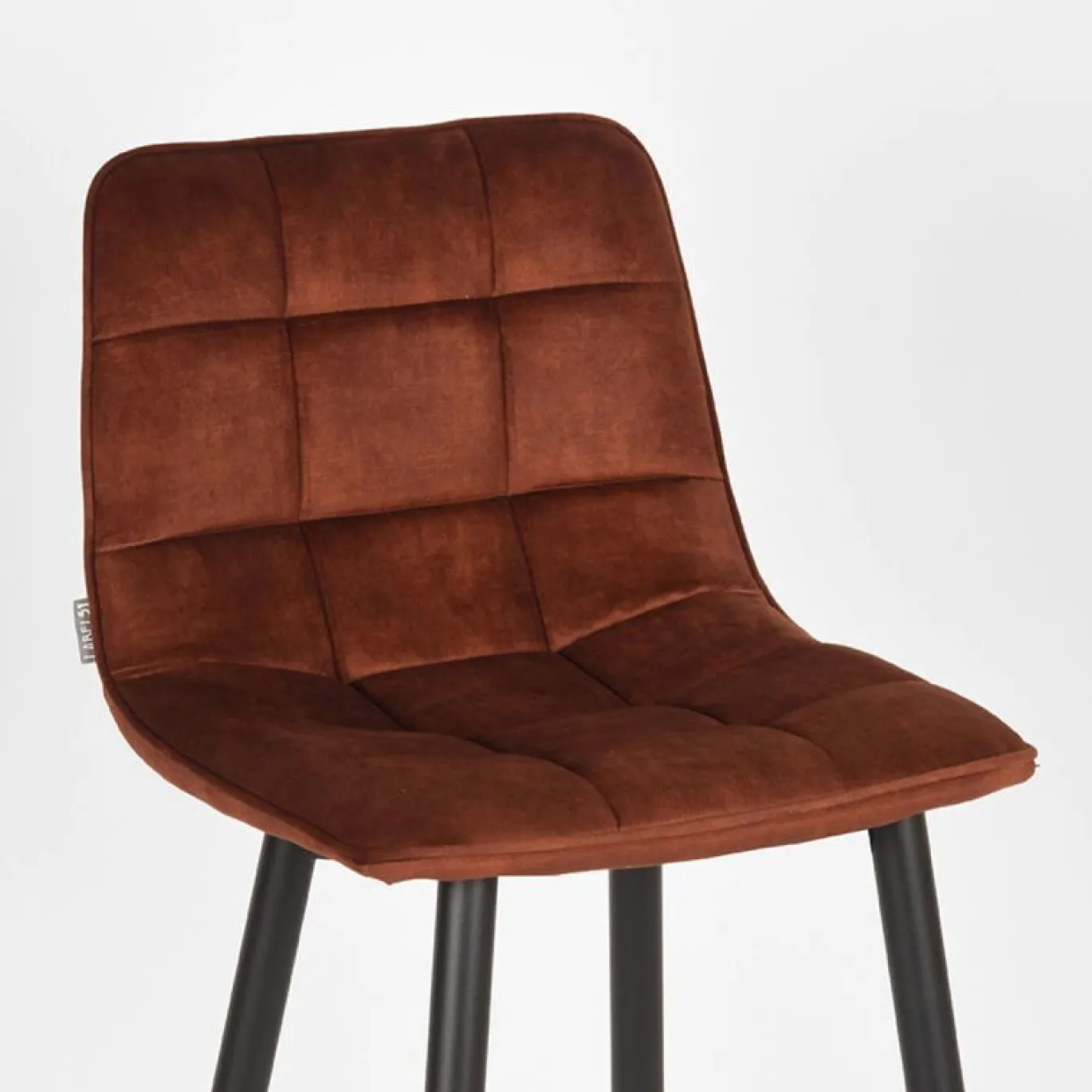 LABEL51 Barstoel Jelt Rust Velours