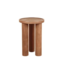 LABEL51 Bijzettafel Elly Bruin Ø42cm