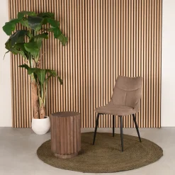 LABEL51 Bijzettafel Novan Espresso Mangohout