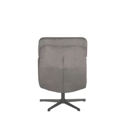 LABEL51 Draaifauteuil Alvar Antraciet Cosmo Incl. Hocker