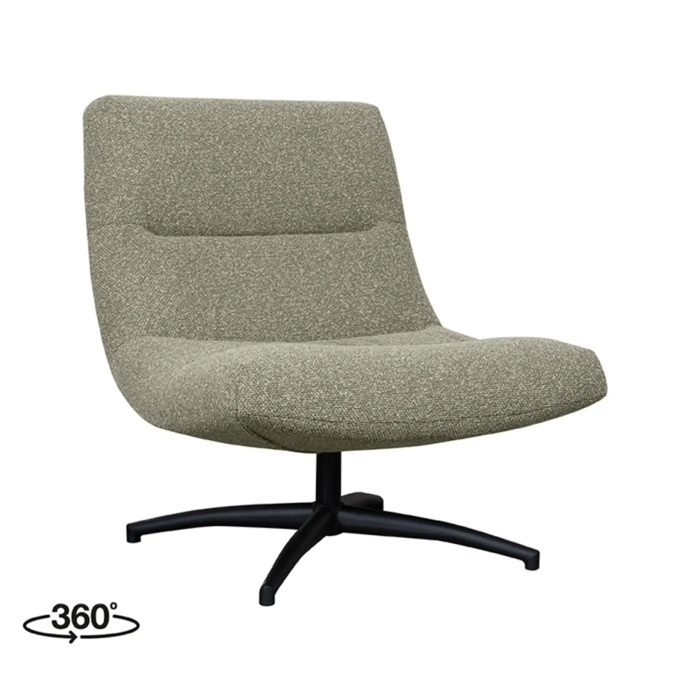 LABEL51 Draaifauteuil Calix Bouclé Naturel