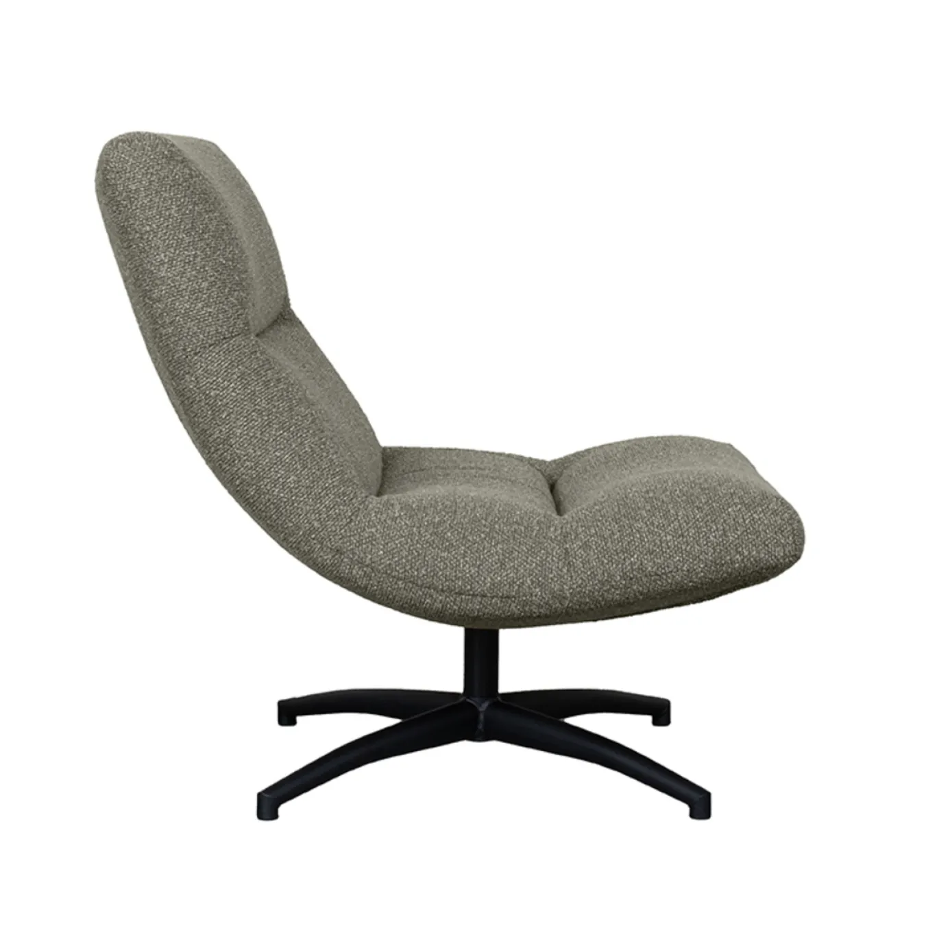 LABEL51 Draaifauteuil Calix Bouclé Mushroom