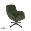 LABEL51 Draaifauteuil Chill Zone Bouclé Forest/Zwart