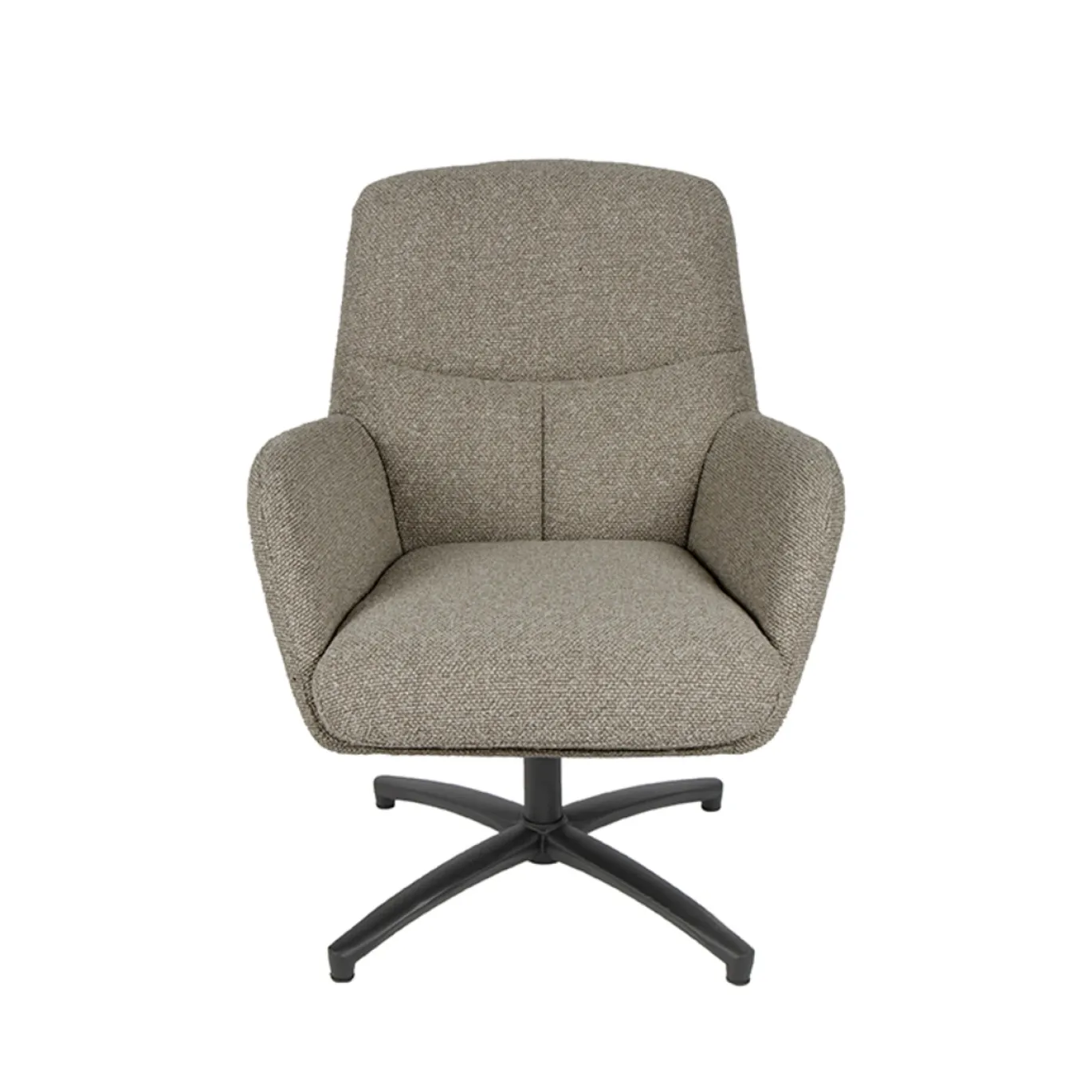 LABEL51 Draaifauteuil Chill Zone Bouclé Mushroom/Zwart