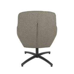 LABEL51 Draaifauteuil Chill Zone Bouclé Mushroom/Zwart
