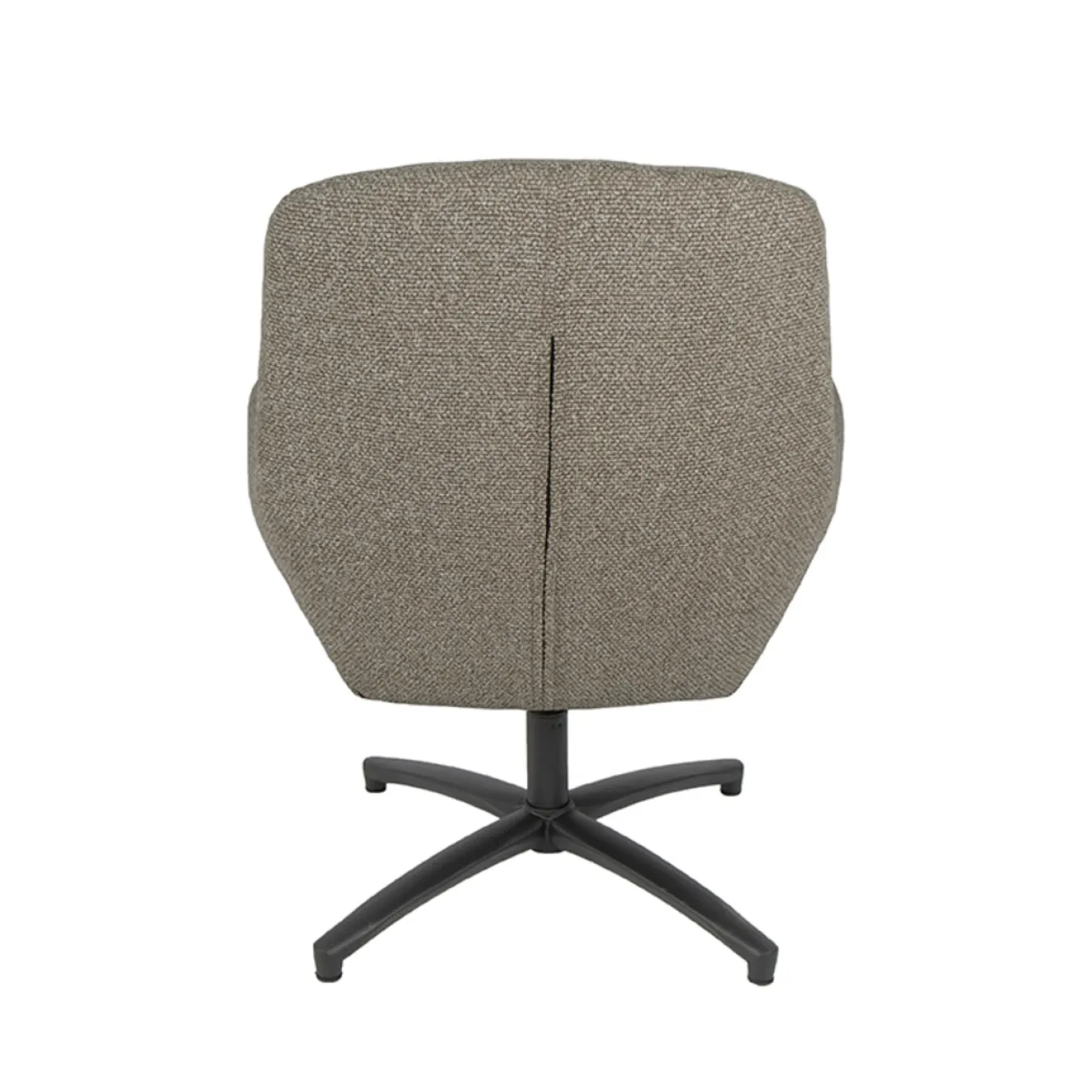 LABEL51 Draaifauteuil Chill Zone Bouclé Mushroom/Zwart