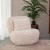 LABEL51 Draaifauteuil Doodle Fluffy Crème