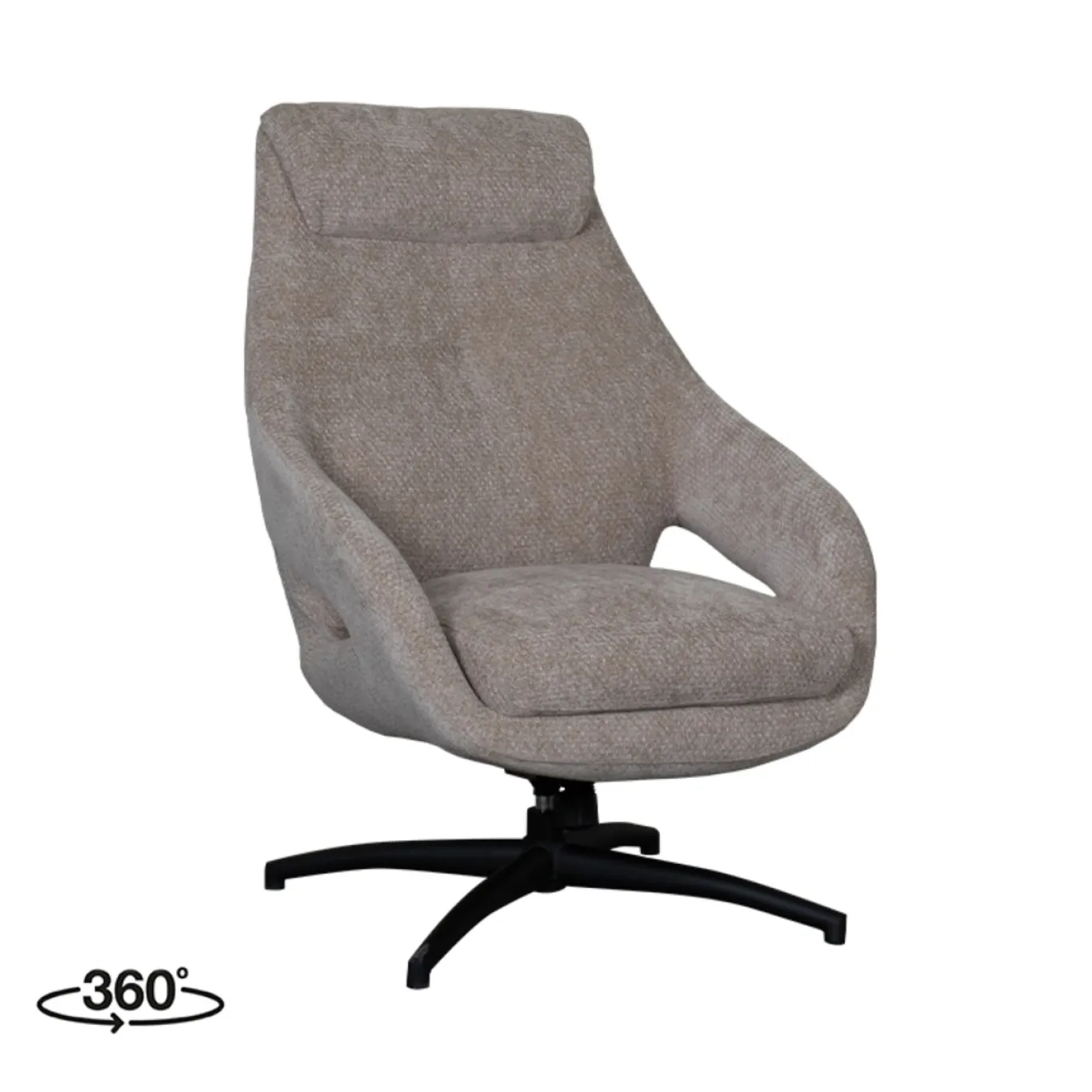LABEL51 Draaifauteuil Maxwell Elite Clay