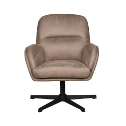 LABEL51 Draaifauteuil Moss Taupe Micro Suede