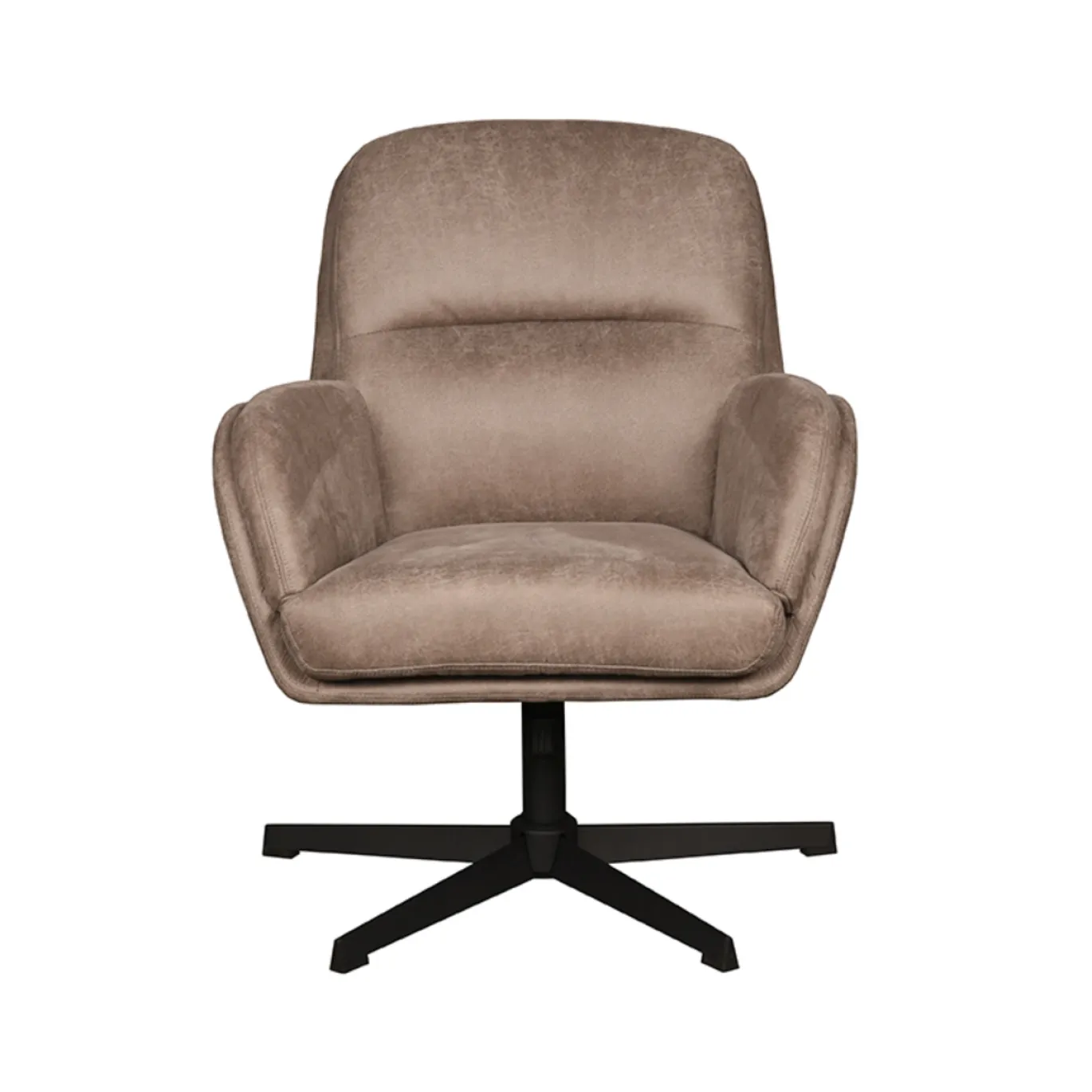 LABEL51 Draaifauteuil Moss Taupe Micro Suede