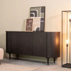 LABEL51 Dressoir Oliva Zwart Eiken
