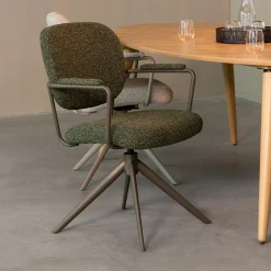 LABEL51 Eetkamerstoel Basel Bouclé Forest